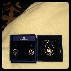 Swarovski set earrings and necklace